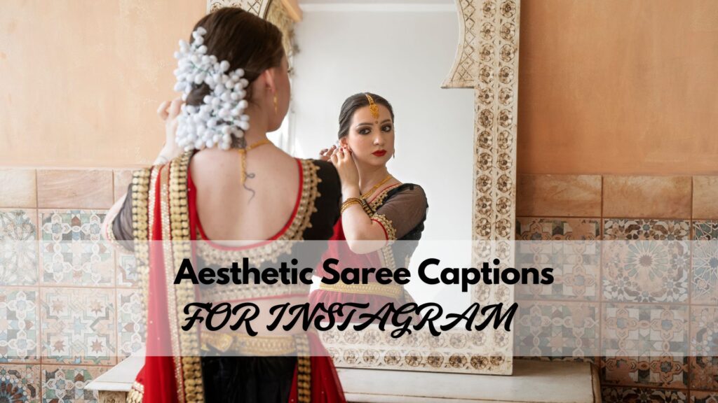 Aesthetic Saree Captions