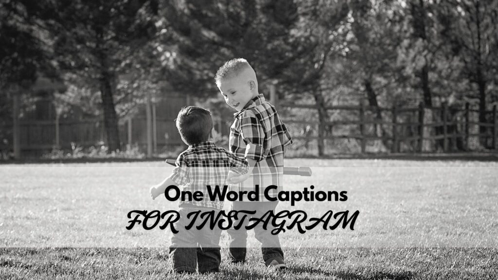 One-word cousin captions for aesthetic Instagram post