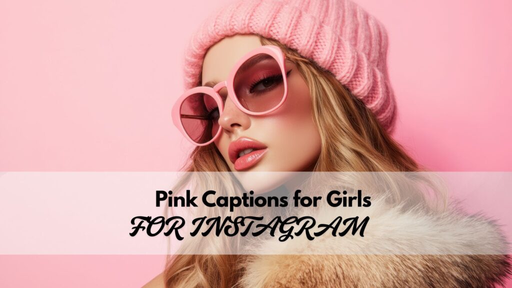 Fun, sassy, and playful pink captions for girls on Instagram